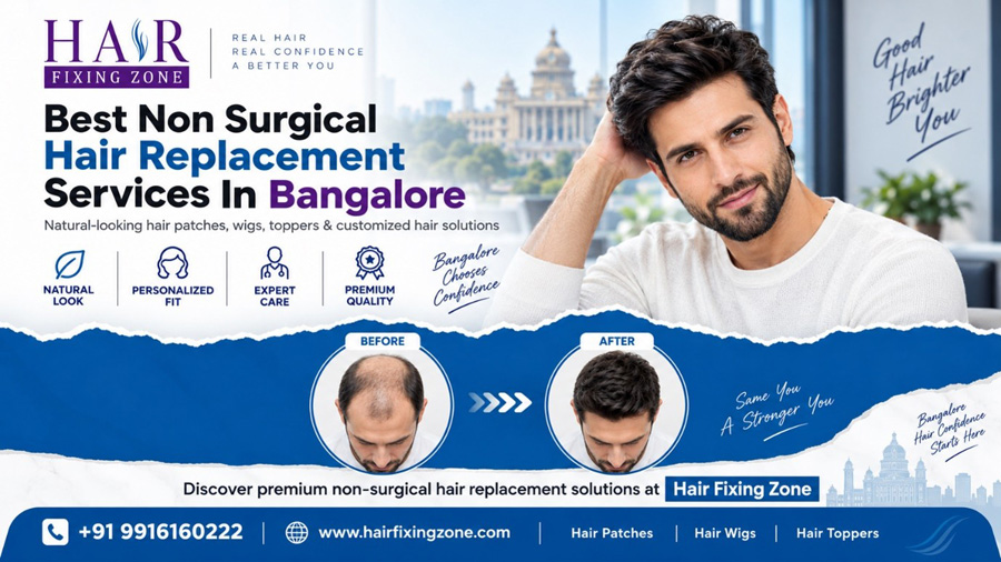 Best Non-Surgical Hair Replacement Services in Bangalore at Hair Fixing Zone